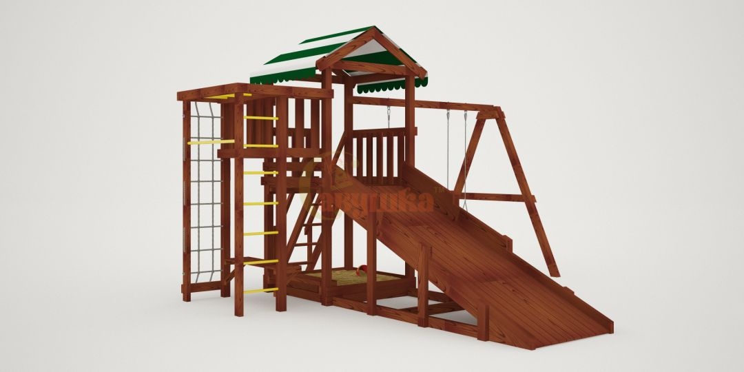 Детская площадка Савушка Мастер 3 - Махагон 4 сезона